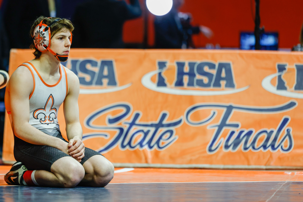 Illinois state wrestling championships February 18 2023 Nate Latsch 15403